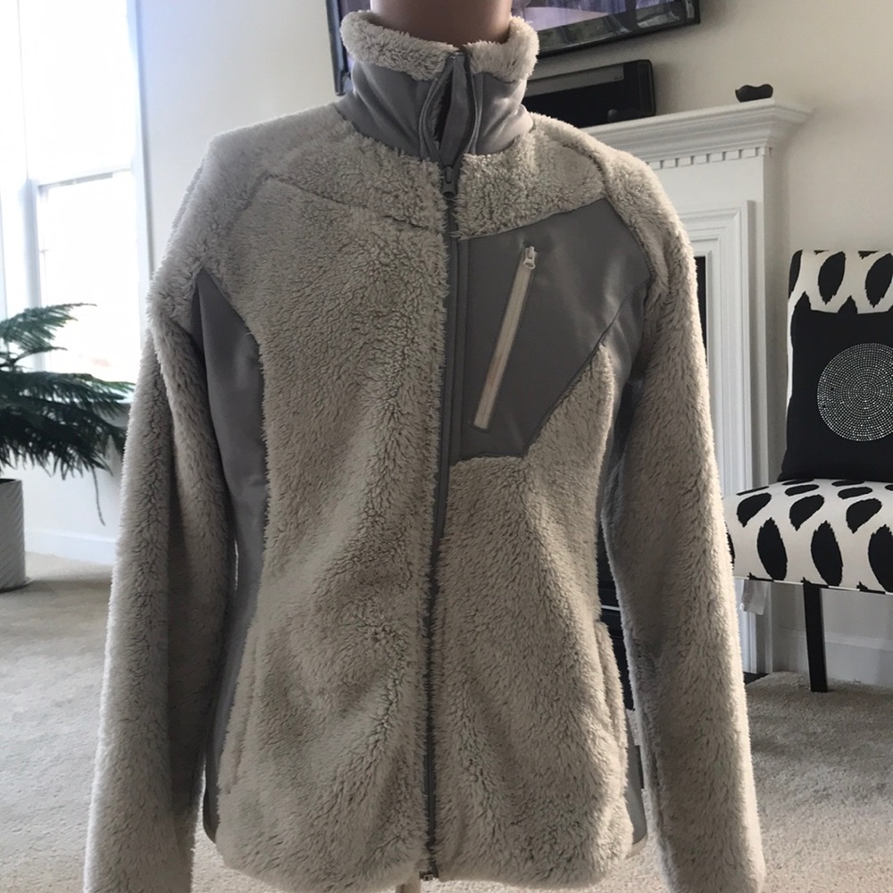 Columbia soft fuzzy fleece full zip-up jacket S